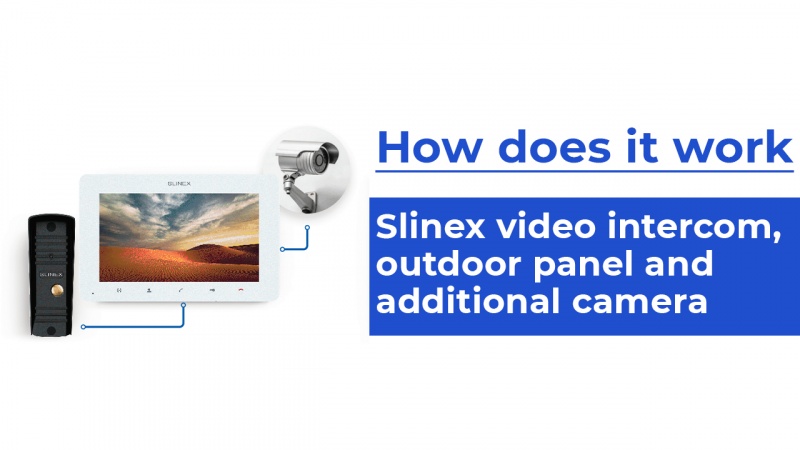 How to use Slinex video intercom: outdoor panel and additional camera