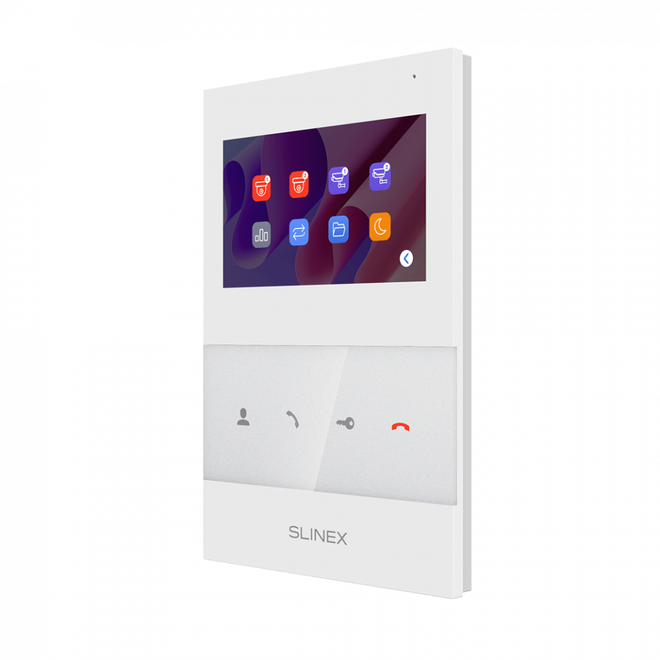 Video intercom Slinex SQ-04M with high-resolution widescreen LCD display and built-in memory