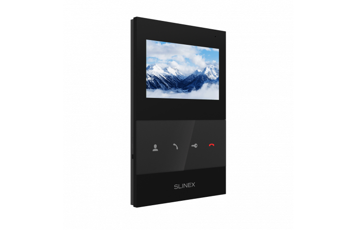Slinex SQ-04M intercom with high-resolution widescreen LCD display and built-in memory