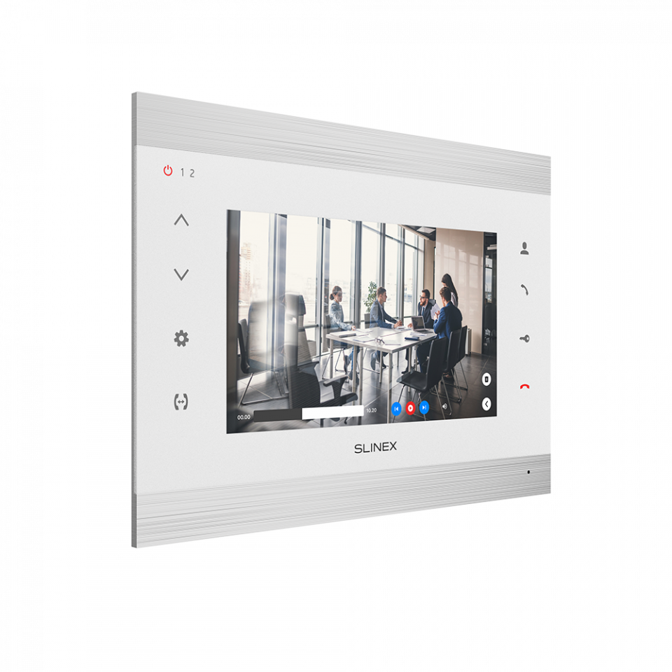 ★ IP video intercom Slinex SL‑07N Cloud with IPS screen, receiving calls on mobile application