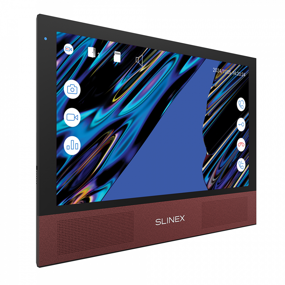 Slinex Sonik 10 – video intercom with two powerful speakers, replaceable color panels and big screen