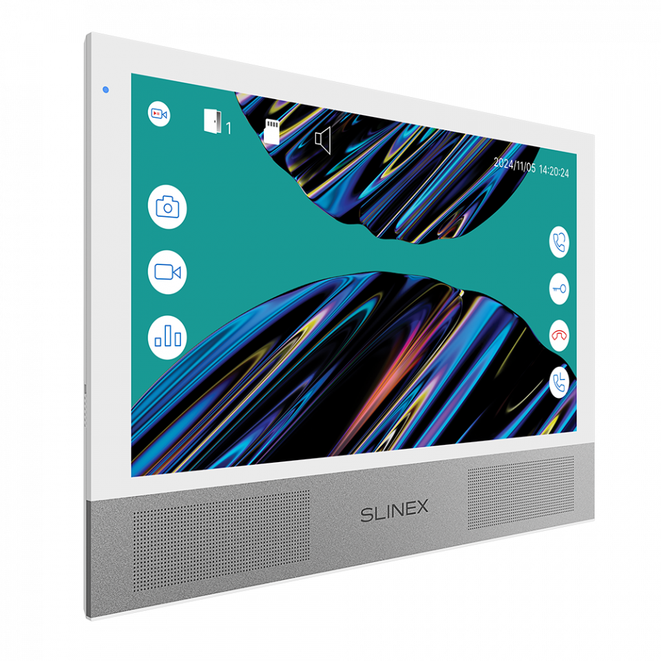 Slinex Sonik 10 – video intercom with two powerful speakers, replaceable color panels and big screen