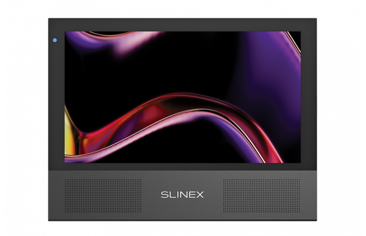 All-black Slinex Sonik 10 – video intercom with two powerful speakers, replaceable color panels and big screen