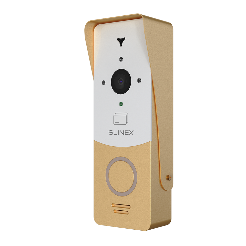 Slinex ML-20CR (gold + white) outdoor panel with ID card reader