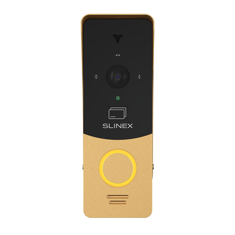 Slinex ML-20CR (gold + black) outdoor panel with ID card reader